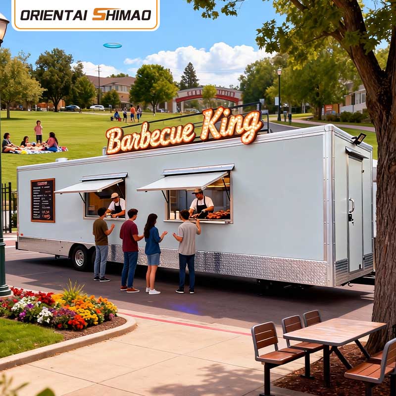Dondurma Arabası Gelato Tatlı Churros Mobil İkram Yiyecek Römorku Sokak Servisi Yiyecek Kamyonu